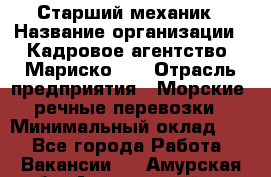 Старший механик › Название организации ­ Кадровое агентство "Мариско-2" › Отрасль предприятия ­ Морские, речные перевозки › Минимальный оклад ­ 1 - Все города Работа » Вакансии   . Амурская обл.,Архаринский р-н